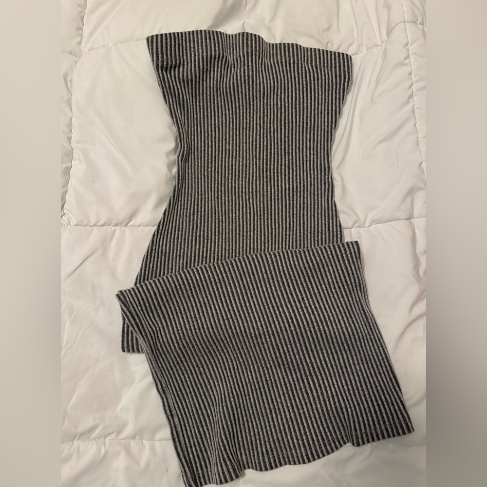 Striped Black and White Women's Dress